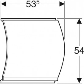 Фронтальна панель для кутової ванни Geberit Selnova 135х135 білий 554.887.01.1