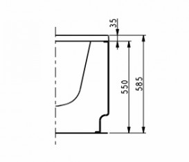 Фронтальна панель для ванни Kolo Split 160х90 правобічна PWA1660000