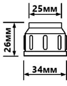 Гайка для колбы дозатора McAlpine пластик SOAP-NUT-GR
