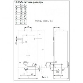 Газовая проточная колонка Beretta Idrabagno Aqua 11 пьезорозжиг открытая камера сгорания 20042533