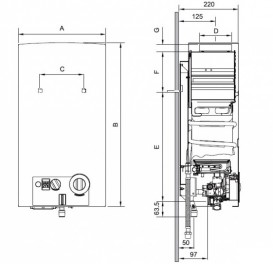 Газовая проточная колонка Bosch Therm 6000 O G WRD 13-2 G гидродинамический розжиг открытая камера сгорания 7702331717