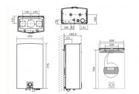 Газовая проточная колонка Bosch Therm 8000 S WTD 27 AME электророзжиг от батареек турбированная (бездымоходная) 7703311070