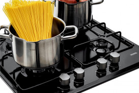 Газовая варочная поверхность Vestel эмалированная сталь черный AOB-6024