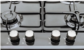 Газовая варочная поверхность Vestel эмалированная сталь черный AOB-6024