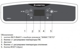 Газовий котел Ariston Cares X 24 FF NG двоконтурний турбований 3300885