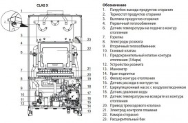Газовый котел Ariston Genus X 30 CF NG двухконтурный дымоходный 3300852