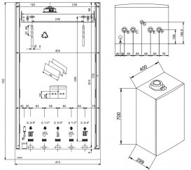 Газовый котел Baxi Duo-tec Compact 24 GA двухконтурный конденсационный 7106765