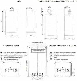 Газовый котел Baxi Luna-3 240i двухконтурный дымоходный CSE45224366