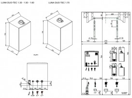 Газовый котел Baxi Luna Duo-tec MP 1.50 одноконтурный конденсационный 7104050