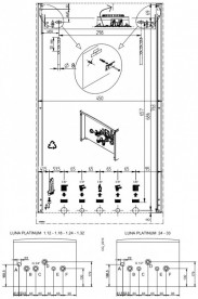 Газовий котел Baxi Luna Platinum + 1.24 GA одноконтурний конденсаційний 7106583