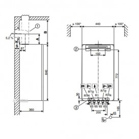 Газовый настенный конденсационный котел Bosch GC7000iW 24/28 C 23 двухконтурный 7736901390