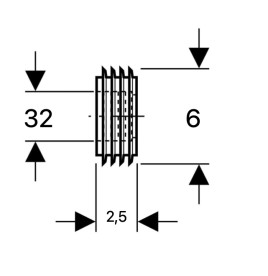 Geberit Гумова манжета для вхідного отвору унітазу 242.018.00.1
