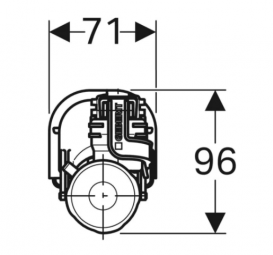 Впускний клапан Geberit Impuls360 для зовнішнього бачка 281.207.00.1