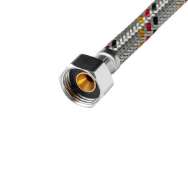 Гнучка підводка для підключення води Kroner KRP-50ВВ ½х½ ВВ 50 см нержавіюча сталь CV023707