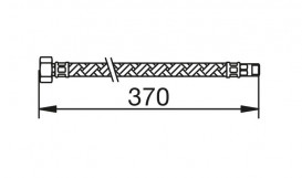Гнучкий шланг для змішувача Tres 37 см M9x1 9134803