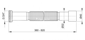 Гибкое соединение AlcaPlast 5/4