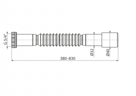Гибкое соединение AlcaPlast 5/4