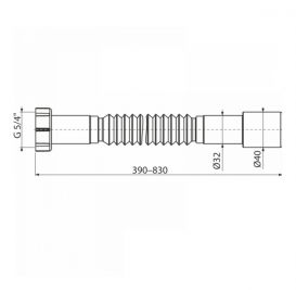 Гибкое соединение AlcaPlast 5/4