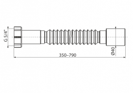 Гнучке з'єднання AlcaPlast 5/4 