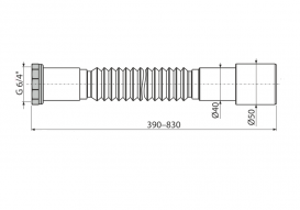 Гибкое соединение AlcaPlast 6/4