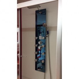 Гидромассажная панель для душа Dusel зеркально-голубой DU878392H