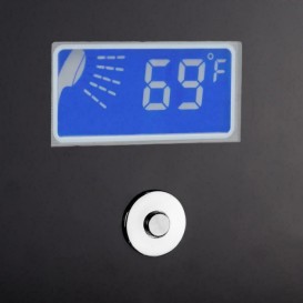 Гидромассажная панель для душа Dusel  хром/черный DU787392B