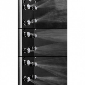 Гидромассажная панель для душа Dusel хром/черный DU616351B