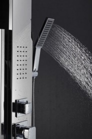 Гидромассажная панель для душа Dusel нержавеющая сталь хром DU2018-00