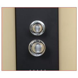 Гідромасажний бокс Diamond Premium 90х90х220 см сіре скло/профіль чорний DP-408