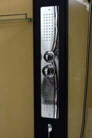 Гидромассажный бокс Diamond Premium 90х90 см матовое стекло/профиль черный DP-510
