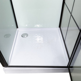 Гидромассажный бокс Insana Agata 9900 NEW 90x90 профиль черный/прозрачное стекло А0048357