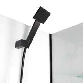 Гідромасажний бокс Insana Floris 90x90 профіль чорний/прозоре скло А0046017