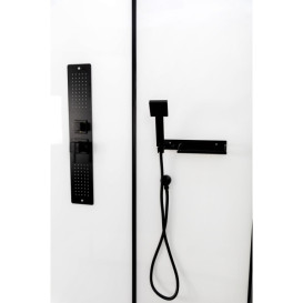 Гидромассажный бокс Insana Kira 120x80 профиль черный/прозрачное стекло А0055227