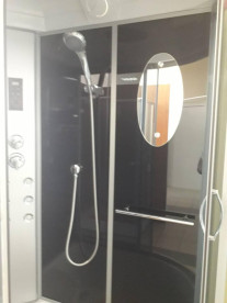 Гидромассажный бокс Miracle 120х85 см профиль сатин/стекло серое F76-3W R/Rz+ new КПУ