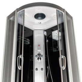 Гидромассажный бокс Vivia 163 RC 100х100 профиль сатин/тонированное стекло А0055512