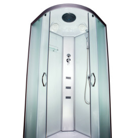 Гидромассажный бокс Vivia 61 RC W 90х90 профиль сатин/матовое стекло А0035276