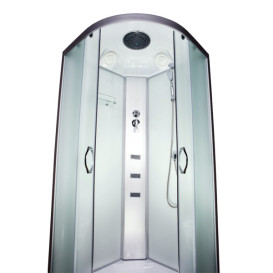 Гидромассажный бокс Vivia 62 RC W 100х100 профиль сатин/матовое стекло А0046448