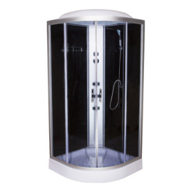 Гидромассажный бокс Vivia 62 RC 100х100 профиль сатин/тонированное стекло А0035812