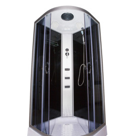 Гидромассажный бокс Vivia 62 RC 100х100 профиль сатин/тонированное стекло А0035812