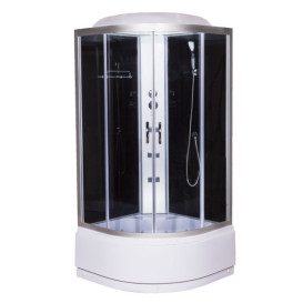 Гидромассажный бокс Vivia 96 RC 100х100 профиль сатин/тонированное стекло А0027254