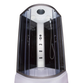 Гидромассажный бокс Vivia 96 RC 100х100 профиль сатин/тонированное стекло А0027254