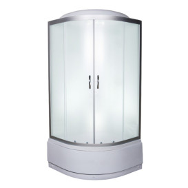 Гидромассажный бокс Vivia 96 RC W 100х100 профиль сатин/тонированное стекло А0042382