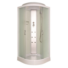 Гидромассажный бокс Vivia Eco 61 W CH 90х90 профиль сатин/матовое стекло А0042295