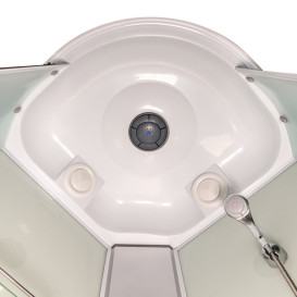 Гидромассажный бокс Vivia Eco 61 W CH 90х90 профиль сатин/матовое стекло А0042295