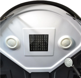 Гидромассажный бокс Vivia Nero 95 RC 90х90 профиль черный/тонированное стекло серое А0046447