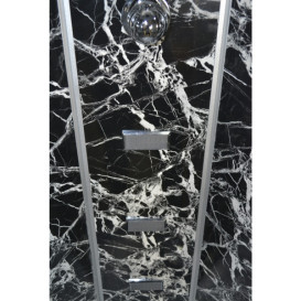 Гидромассажный бокс Vivia TKF 100/1 Черная паутина BG 100х100 см профиль сатин/тонированное стекло А0045670