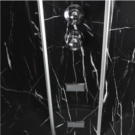 Гидромассажный бокс Vivia TKF 100 Черный оникс BG 100х100 профиль сатин/тонированное стекло А0045729