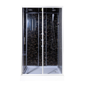 Гідромасажний бокс Vivia TKF 7715 Веном BG 120х80 профіль сатин/тоноване скло А0048641