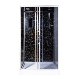 Гідромасажний бокс Vivia TKF 7715 Веном BG 120х80 профіль сатин/тоноване скло А0048641