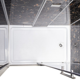 Гідромасажний бокс Vivia TKF 7715 Веном BG 120х80 профіль сатин/тоноване скло А0048641